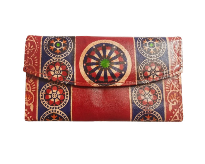 Genuine  Leather Shantiniketan Clutch Bag purse