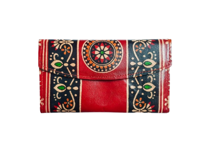 Genuine  Leather Shantiniketan Clutch Bag purse