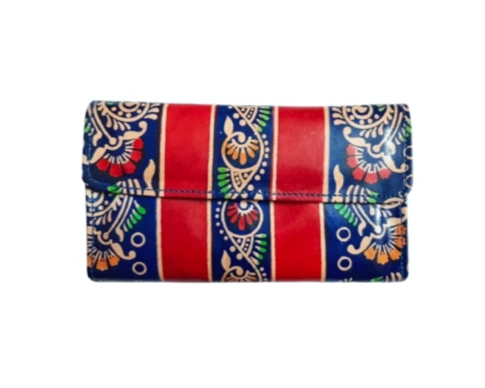 Genuine  Leather Shantiniketan Clutch Bag purse