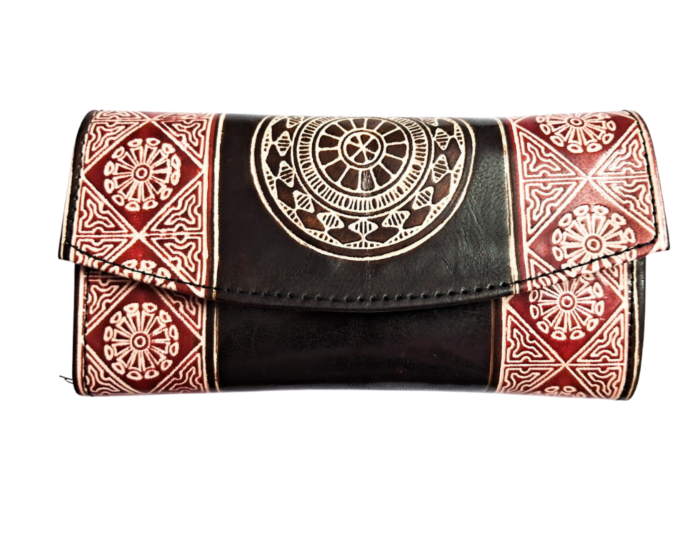 Genuine Leather Shantiniketan Clutch Purse