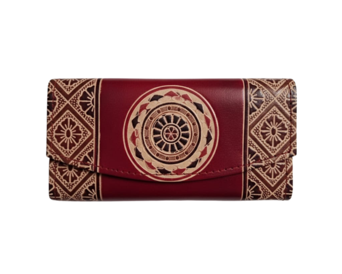 Genuine  Leather Shantiniketan Clutch Bag purse