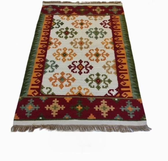 Handloom Kilim Rug | Multicolour 