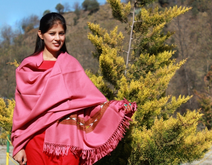 Kullu Handloom Woven Kullu Design Pattern Shawl