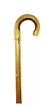 Curved Handle Walking Cane with Rubber Tip ,Traditional Style Walking Stick for Men and Women, 36 Inch Height, Light Brown