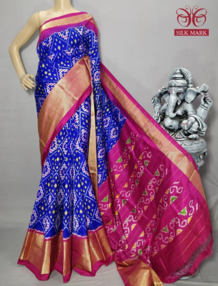 Ikkat Handloom Silk Saree