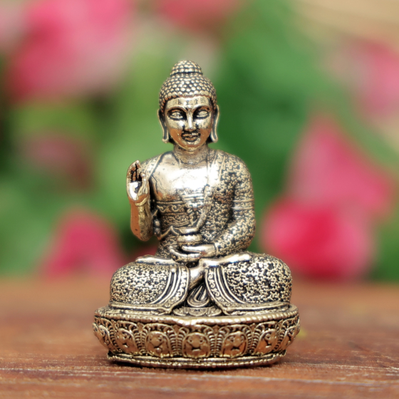 Brass Buddha Idol for Home Decor & Meditation, BH12024
