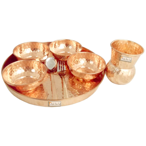 Prisha India Craft Traditional Dinner Set Diameter 12 inch 
