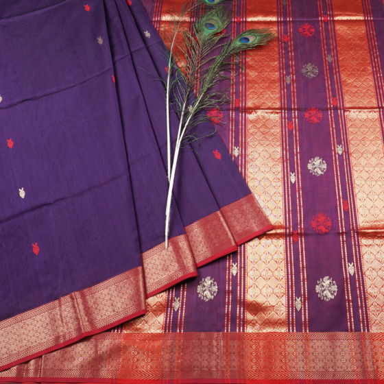 Handloom Maheshwari Reach Padar Saree
