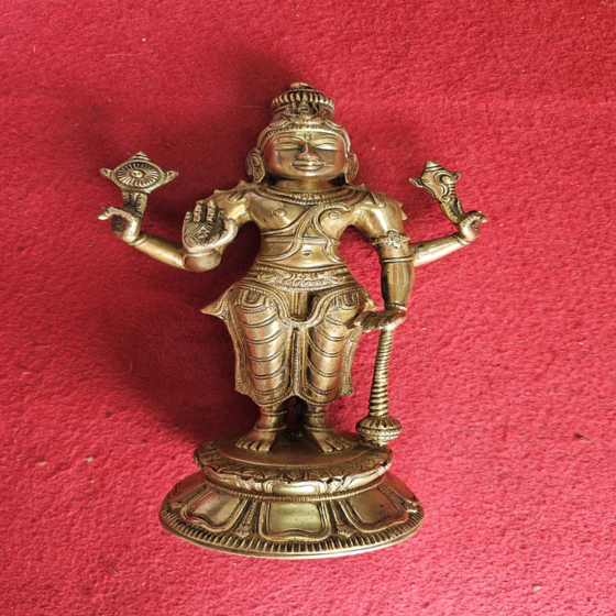Handcrafted Brass Vishnu Ji Statue