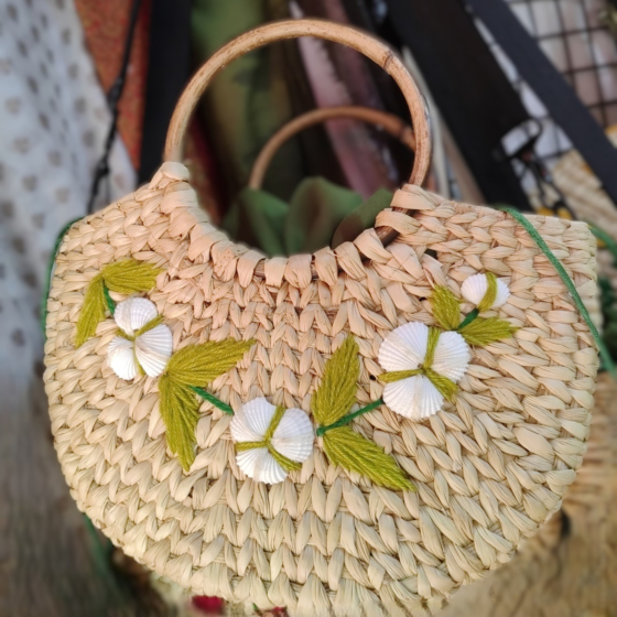 Handwoven Manipuri Kauna Grass Handbag