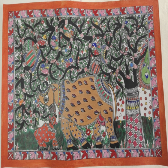 Handcrafted Madhubani Painting 