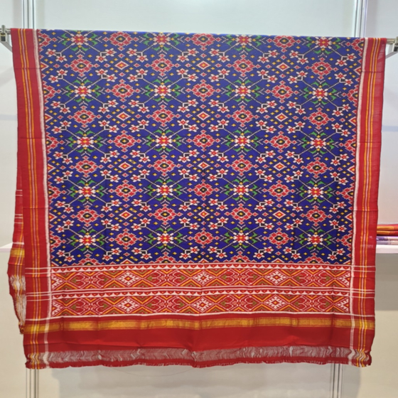 Handcrafted Patola Dupatta I Blue