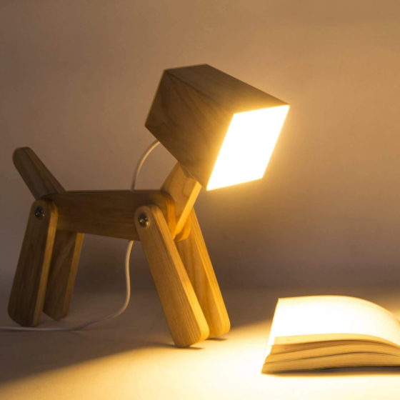 Handmade Wooden Study Table Lamp | 33x9x27 cm