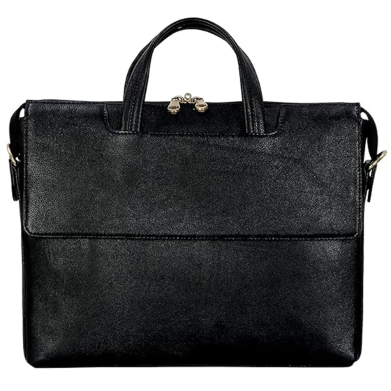 Leather Full Grain Natural Leather Laptop Messenger Shoulder Bags For Men And Women Office Use