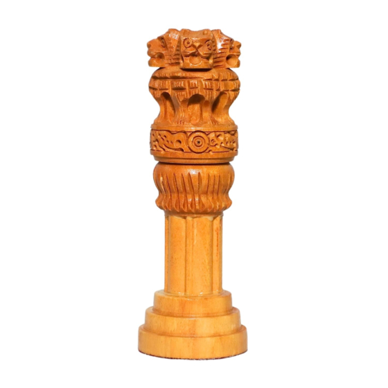 Handmade Wooden Ashok Pillar | 4 Inch