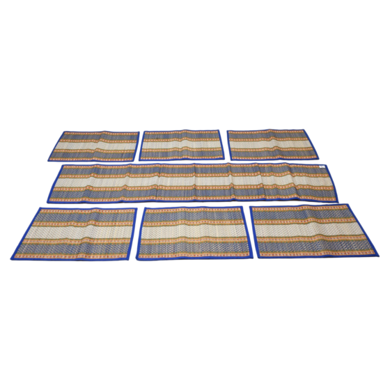 Elegant Handloom Table Mat Set | Cotton Madhurkathi