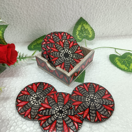 Meen Flower Painting Coaster