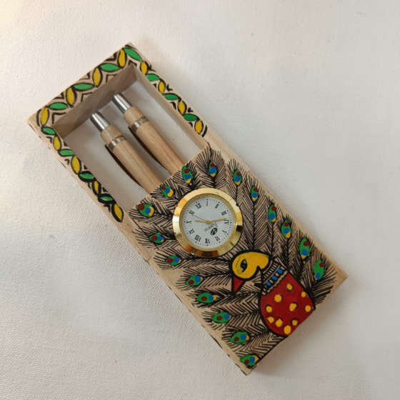 Peacock Painting Pen Stand