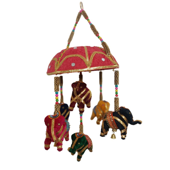 Handmade Elephant Tokri Jhumar for Decoration
