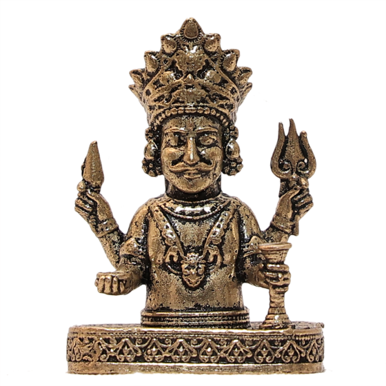 Mini Brass Nakoda Bhairav Idol for Home Temple & Gift BH12434