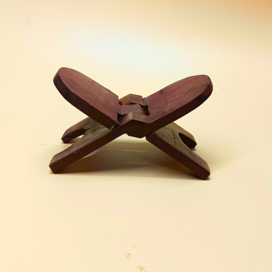 Handcrafted Wooden Holy Book Stand | 16x10x16 cm