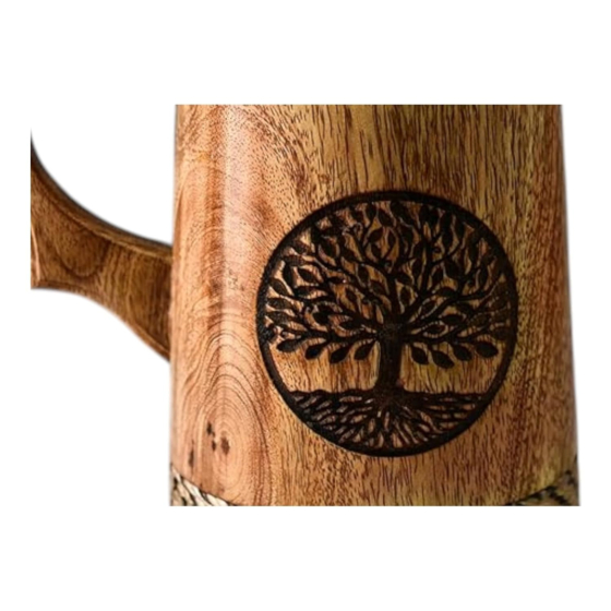 Handmade Wooden Beer Mug | Lightweight & Durable