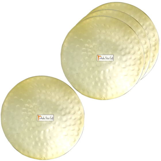 Handcrafted Hammered Copper Coasters | 4 Inches | Set of 4