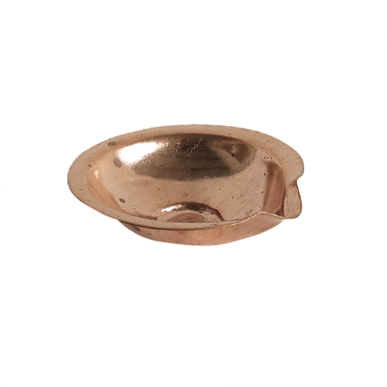 Traditional Brass Divi Diya Oil Lamp for Puja, Home Temple & Festival Decoration | Small Brass Puja Deepak, BH10694