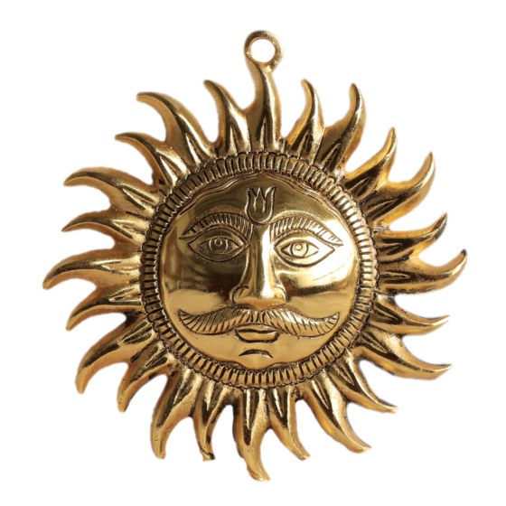 Metal Sun Wall Hanging for Home Decor | Surya Wall Decor for Entrance & Pooja Room, BH11673