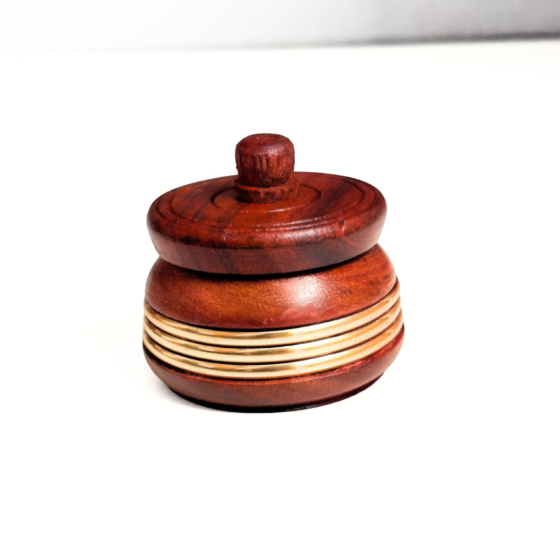 santarms wooden kumkum box, handmade sindoor dani, traditional sindur bharni, decorative kumkum dibbi, wooden sindoor box, pooja kumkum holder, bridal sindur box, indian handicraft kumkum dabbi, sindoor storage container, cultural gift for women