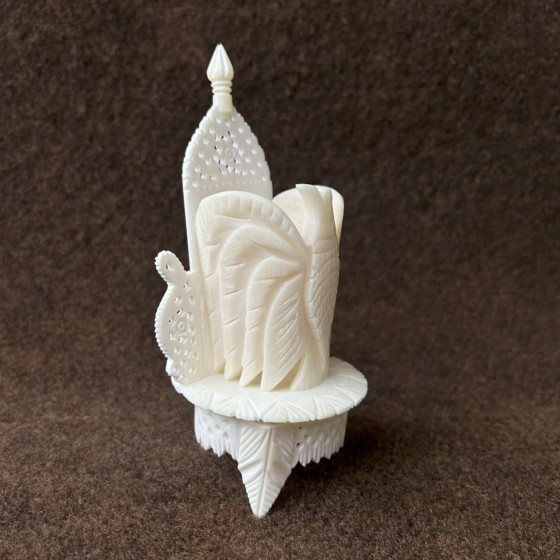 Bone Carved Pen Stand 