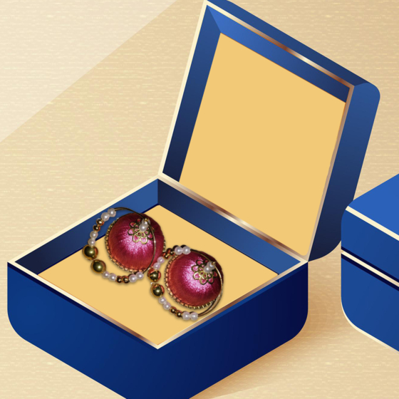 Handmade Pink Earrings 