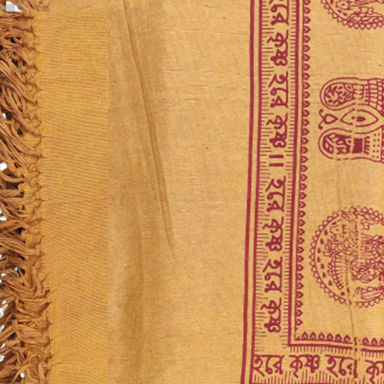 BANGALA HAND NOTTED POMPOM PUJA GAMCHA