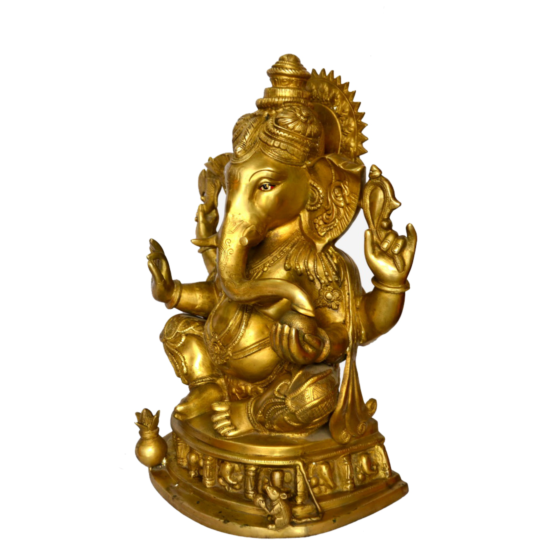 Brass Lord Ast Vinayak Ganesha 0 Inch KBH00006
