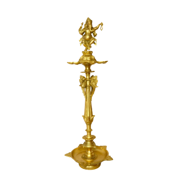 Brass Lord Ganesha Divi Height 28 Inch KBH00014