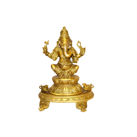 Brass Ganesha Idol KBH00035