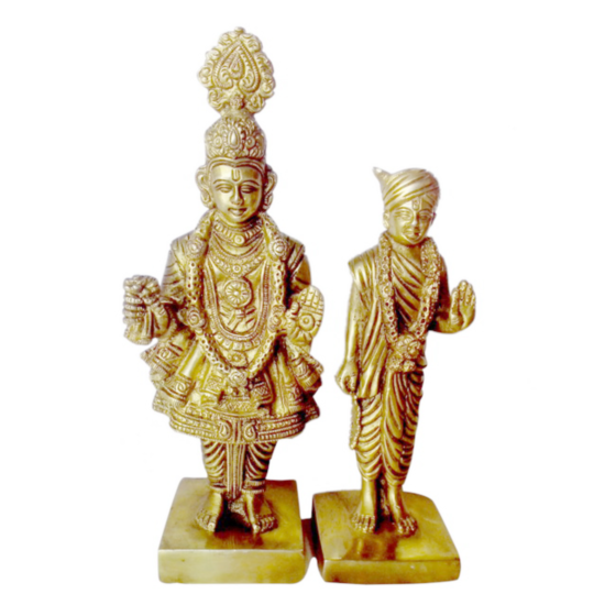 Brass swaminarayan pair | KBH00132