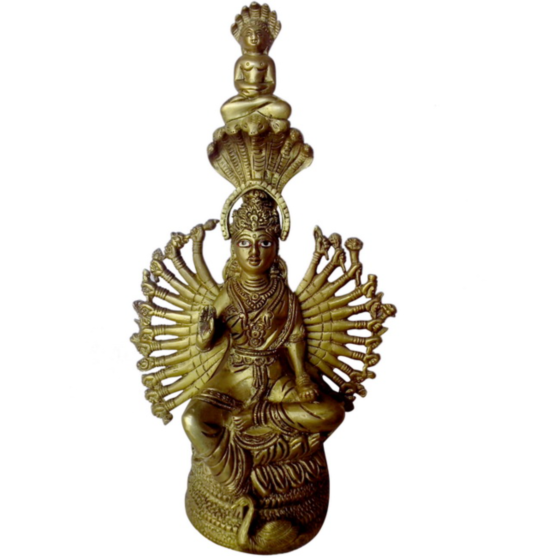 Brass Goddess Padmavati Idol KBH00139