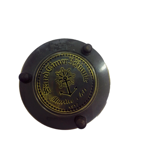 Brass & Glass Sand Timer  Marine Arts 1917 BH00190