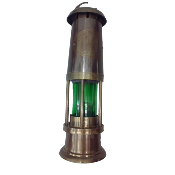 Hanging Flame Lamp | Brass & Glass |  BH00197