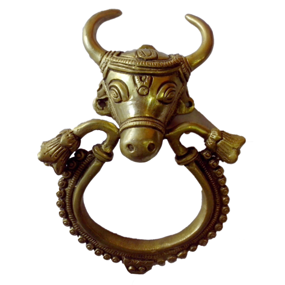 Brass Bull Door Knocker KBH00257