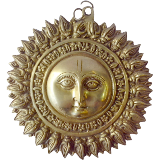 Brass Shankha Sun Med Wall Hanging KBH00424