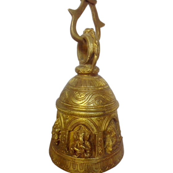 Brass Ganesha Musical Bell KBH00428