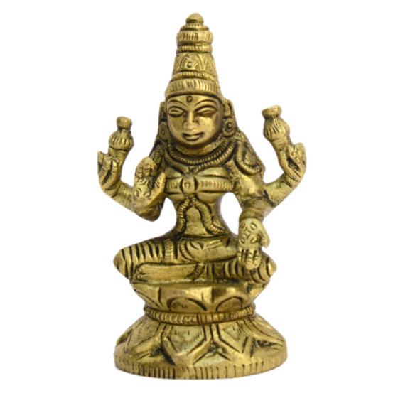 Brass Goddess Laxmi Devi Small KBH00554