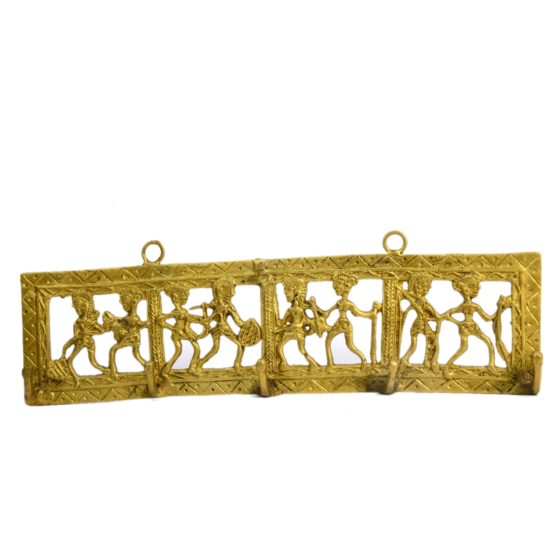 Brass Couple Key Holder Wall Hanging KBH00585