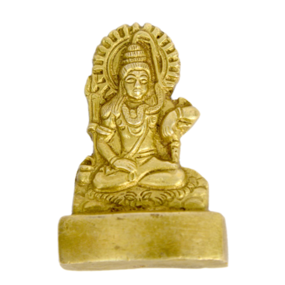 Brass Lord Shiv Shankar Small Idol KBH00612