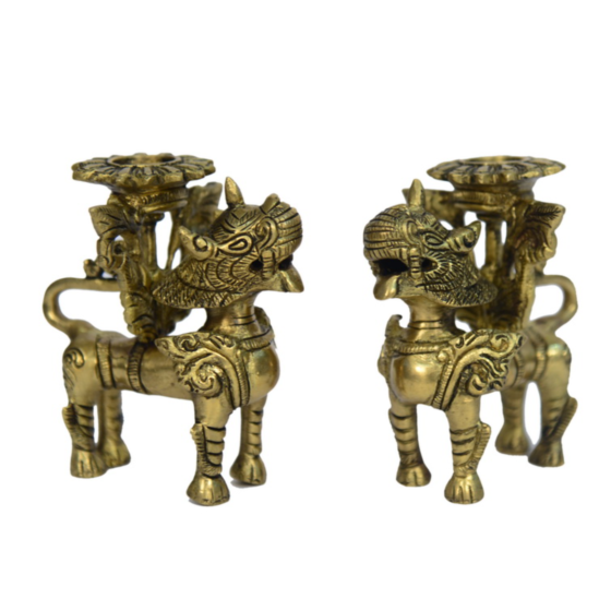 Brass China Dragon Candle Stand KBH00656