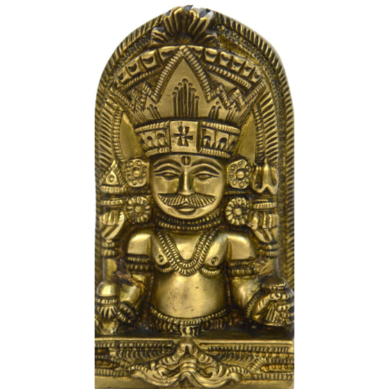 Brass Lord Jain Nakoda Bhairav Statue KBH00670