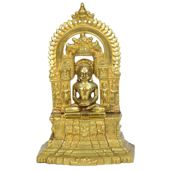 Brass Lord Mahaveer Swami Statue Idol KBH00673
