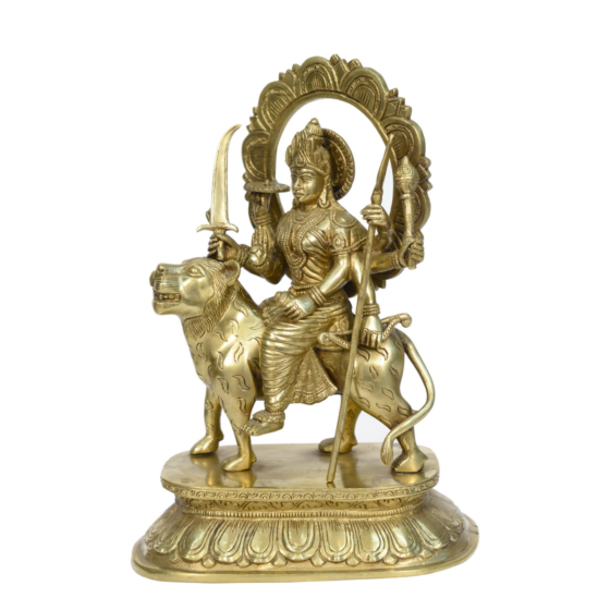 Brass Ambe Devi Big Statue Idol KBH00724